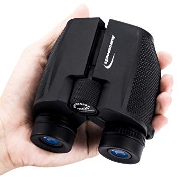 Aurosports 12x25 High Power Compact Binoculars Telescope for Adults Kids with Low Light Night Vision,Lightweight Folding Binocular for Bird Watching Hiking Travelling Concert Hunting