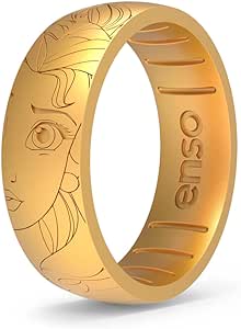 Enso Rings Disney Princess and Villains Silicone Ring - Comfortable and Flexible Design - 6.6mm Wide and 1.75mm Thick