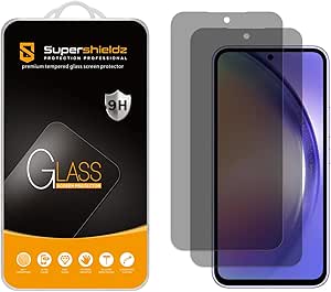 Supershieldz (2 Pack) (Privacy) Anti Spy Screen Protector Designed for Samsung Galaxy A54 5G, Tempered Glass, Anti Scratch, Bubble Free