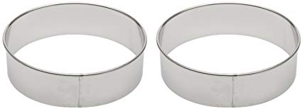 Ateco 14406 6-Inch Round Stainless Steel Cutter, Plain Edge (2-Pack)