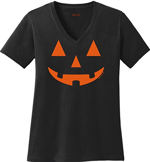 Joe's USA(tm) JACK O' LANTERN PUMPKIN Halloween Costume T-Shirt