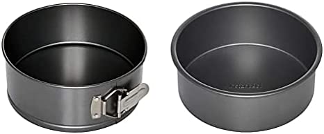 Instant Pot 5252321 Official Round Cake Pan, 7-Inch, Gray and Official Springform Pan, 7.5-Inch, Gray