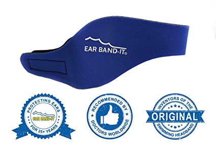 Ear Band-It Swimming Headband - Invented by Physician - Keep Water Out, Hold Ear Plugs In - The ORIGINAL Swimmer's Headband - Doctor Recommended - Secure Earplugs