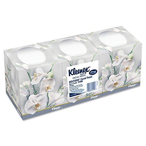Kleenex 21200 Facial Tissue, 2-Ply, Pop-Up Box, 95/Box, 3 Boxes/Pack