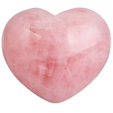 rockcloud Healing Crystal Natural Rose Quartz Heart Love Carved Palm Worry Stone Chakra Reiki Balancing by rockcloud