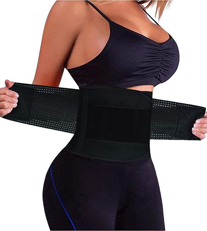 YIANNA Women Waist Trainer Belt - Slimming Sauna Waist Trimmer Belly Band Sweat Sports Girdle Belt