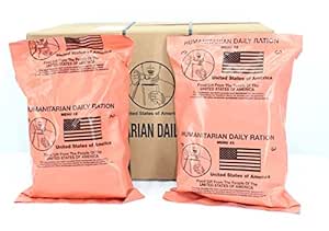 2 Case HUMANITARIAN DAILY RATION MRE - RANDOM MENU - Inspection date of 10/2022 or Newer