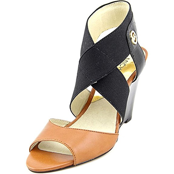 Michael Kors Meadow Wedge Leather Sandals