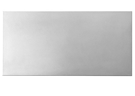 totalElement 28 x 14 Inch Magnetic Board, Frameless Metal Bulletin Board, Notice/Message Board for Wall, Polished Steel (Silver)