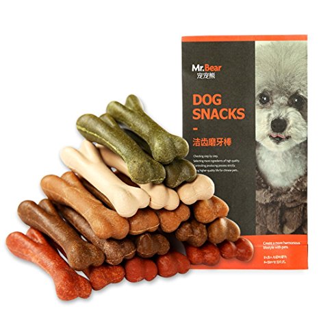 HaloVa Dog Snacks Healthy Dog Chew Treat Bones, Mix a Variety of Tastes