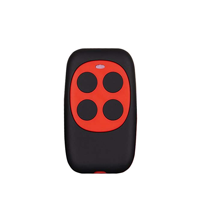 XIHADA Universal Garage Door Remote Garage Door Opener Remote Homelink Garage Remote Control Gate Remote Control Programmable Learning Key Fob 4-Buttons Multi Frequency 280MHZ-868MHZ (Red)