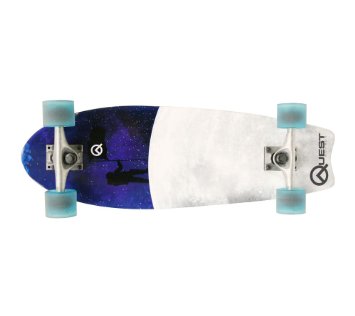 Quest Fishtail Cruiser Board Skateboard 27-Inch