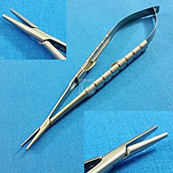 O.R Grade CASTROVIEJO MICROSURGICAL Minor Surgery Needle Holder 7" Straight TIP (HTI BRAND)