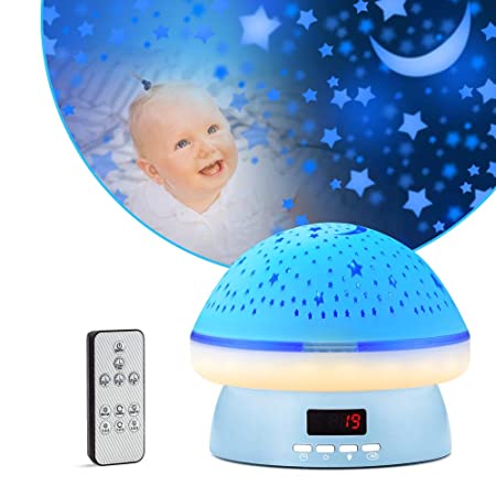 Best Toys Gifts for 2 3 4 5 6 7 8 Year Old Boy Night Light, GoLine Star Galaxy Projector for Kids, Starry Night Light Projector with Remote & Timer, Christmas Birthday Gifts (Blue)