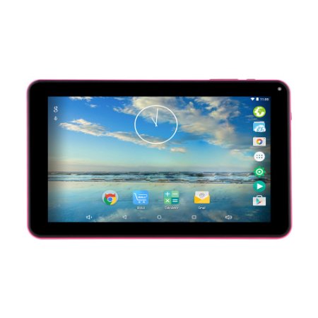 iRULU eXpro X1a 9 Inch 8GB Quad Core Tablet PC, Google Android 4.4 Kitkat, 1024*600 Resolution, WiFi(Pink Rear)