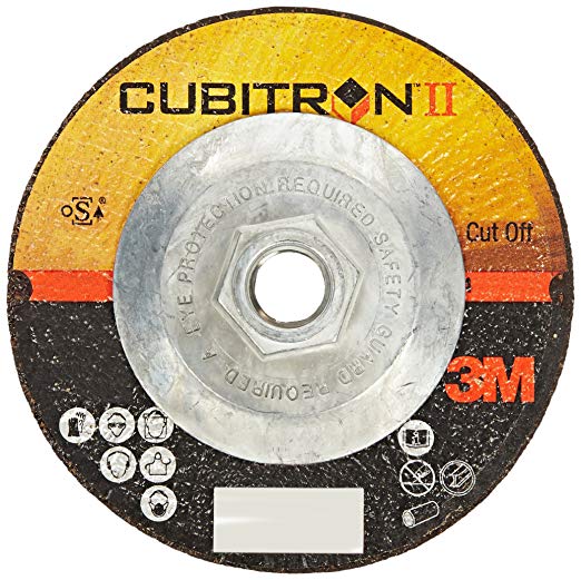 3M Cubitron II Cut-Off Wheel, 66532, T27 Quick Change, 4.5 in x .09 in x 5/8-11 in