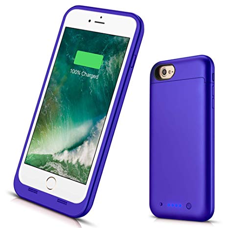 iPhone 8 7 Battery Case,VinPone [4500mAh] Battery Pack Charger Case for 8/7(4.7 Inch) Extended Portable Battery Charging Case for iPhone 7 8 - Purple