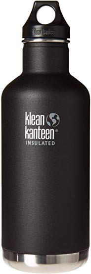 Klean Kanteen Classic Stainless Steel Water Bottle with Klean Coat, Double Wall Vacuum Insulated and Leak Proof Loop Cap 2018