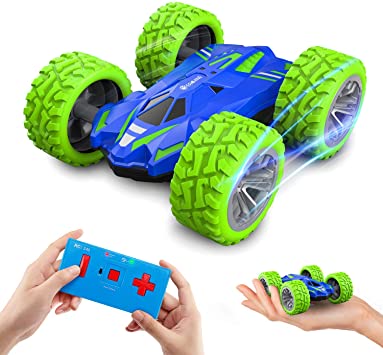 EACHINE Mini RC Car for Kids and Adults, EC07 Micro RC Cars Double-Sided Fast Off Road Stunt Race 360° Rotating Small Remote Control Car RC Vehicle Toys for Boys and Girls 4-7 Birthday Gift
