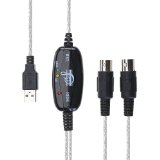 VicTsing USB IN-OUT MIDI Cable Converter PC to Music Keyboard Adapter Cord