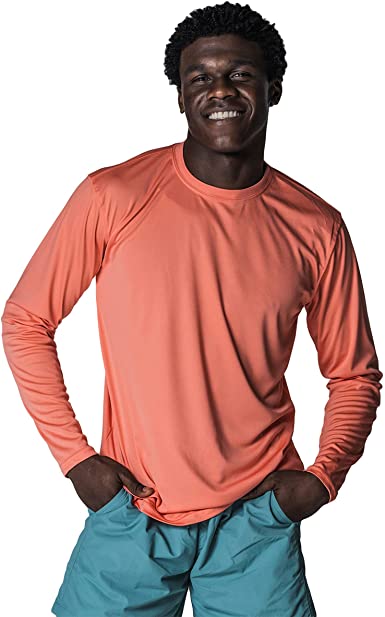 Vapor Apparel Men’s UPF 50  UV Sun Protection Long Sleeve Performance T-Shirt for Sports and Outdoor Lifestyle