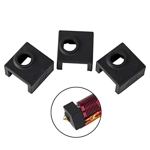 Creality 3D Printer Parts Upgrade Heater Block Silicone Cover MK7/MK8/MK9 Extruder Hotend Sock Heat Insulation for CR-10,10S,S4,S5 Anet A8 Ender 3