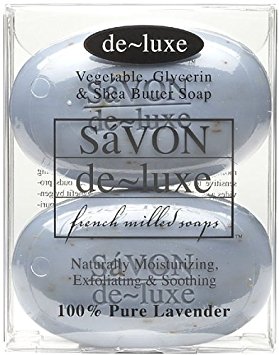 de-luxe SaVON Bar Soap, Lavender 2 ea