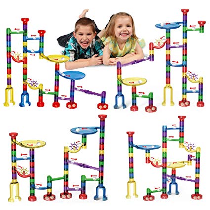 WTOR New Marble Runs Toy STEM Educational Learning Toy Bigger Marble Adventure Marbles Race Game Learning Railway Construction Maze Toys Game, Educational Construction Building Blocks Toy for Kids Children Students School