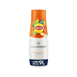 SodaStream Sirup Lipton Ice Tea Pfirsich - 1x Flasche ergibt 9 Liter Fertiggetränk, Sekundenschnell zubereitet und immer frisch, 440 ml