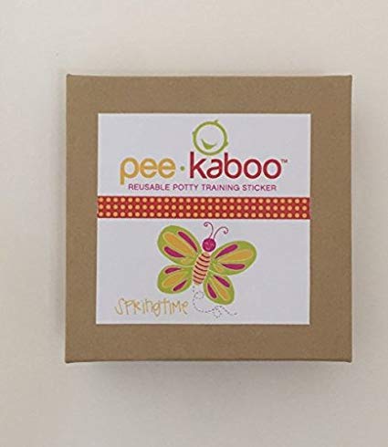 Pee-kaboo Reusable Potty Training Sticker for Potty Chair - See an Image Magically Appear When They Pee, SP-Butterfly