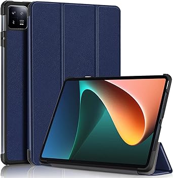 Gylint Case for XIAOMI Pad 6 11'' 2023, Folding Folio Ultra-Thin PU Leather Stand Case Cover for XIAOMI Pad 6 Navy Blue