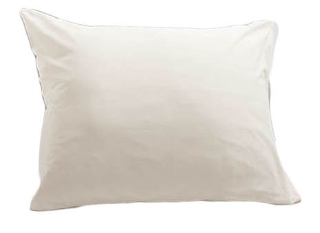 100% Jersey Knit Cotton, 2 Standard Pillow Case White