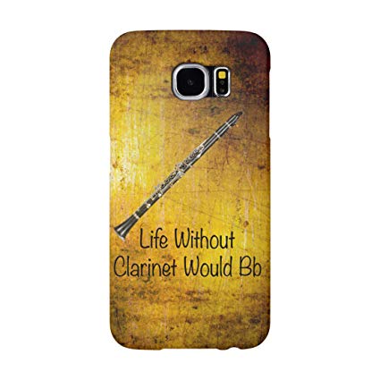 Samsung Galaxy S6 Case, Case Cover Skin Protective For S6 personalized custom pattern -Clarinet Musician Phone Cover