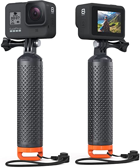 Sametop Floating Grip Camera Handle Compatible with GoPro Hero 10, 9, 8, 7, 6, 5, 4, Session, 3 , 3, 2, 1, Hero (2018), Fusion, Max, DJI Osmo Action Cameras