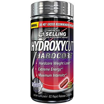 Hydroxycut Hardcore Thermogenic Weight Loss Supplement with Green Coffee Bean Extract Formula, Extreme Energy & Maximum Intensity, 60 Count