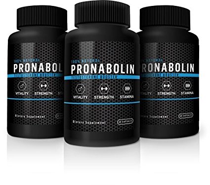 Pronabolin Natural Testosterone Booster, 3-Bottle Solid Boost Pack