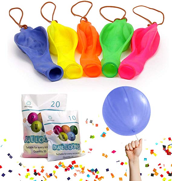 Green Paw Products NEON PUNCH BALLOONS | Ideal Party Bag Filler and Pass the Parcel Toy Prize PREMIUM QUALITY and Very Durable Sold in bags of 10 | 20 Perfect for both boys and girls birthday parties