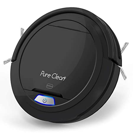 PUCRC26B.5 Automatic Robot Vacuum Cleaner - Upgraded 2019 Robotic Auto Home Cleaning for Clean Carpet and Hardwood Floor Dry Mopping - HEPA Filter Pet Hair Allergies Friendly - Pure Clean