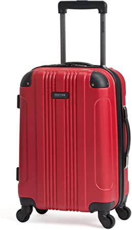 KENNETH COLE Out of Bounds Lightweight Durable Hardshell 4-Wheel Spinner Cabin Size Travel Suitcase, Scarlet Red, 20-Inch Carry On