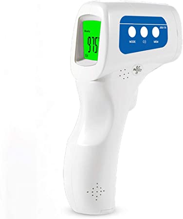 Easy@Home No Touch Forehead Thermometer for Digital Body Temperature Measurement for Adult and Kid, Co-Branding JXB-178