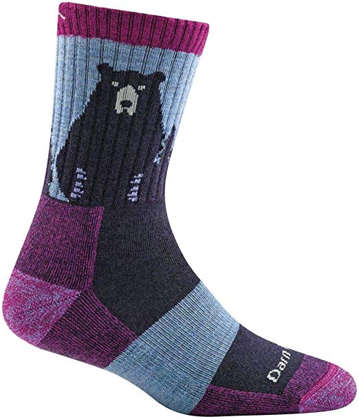 Darn Tough Womens Bear Town Micro Crew Light Cushion Sock