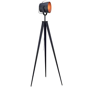 Teamson Design VN-L00021 Versanora - Artiste 62.2" Metal Rero Tripod Studio Floor Lamp with 3 Adjustable Legs