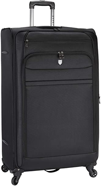 Travelers Club Business Class Expandable Spinner Luggage, Executive Black, Checked-Extra Large 32-Inch