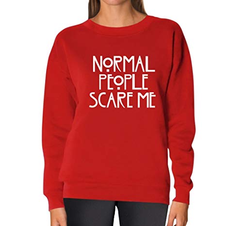 TeeStars Women's - Normal People Scare Me Sweatshirt