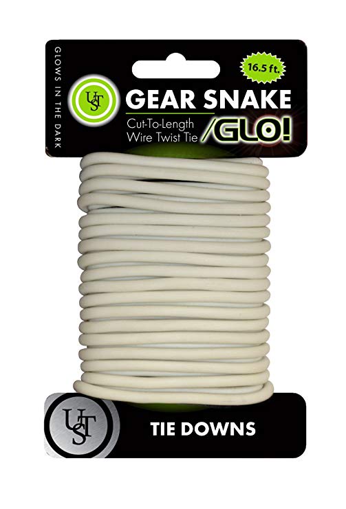 UST Gear Snake with Bendable Rubber-Coated Wrapping and Steel Core for Tying Down Equipment, Hiking, Camping and Outdoor Survival