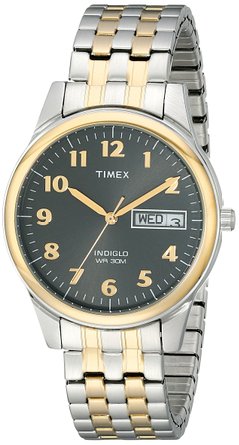 Timex Men's T26481 Elevated Classics Stainless Steel Two-Tone Watch