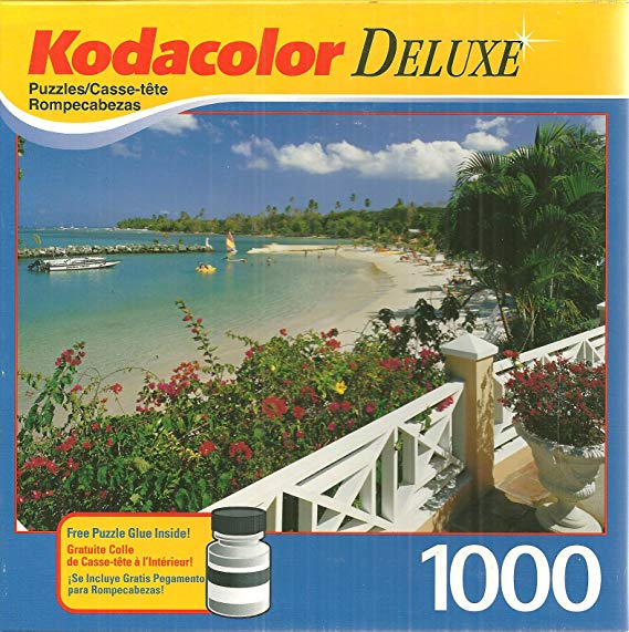 Kodacolor Deluxe Coco Reef 1000 Piece Jigsaw Puzzle with Glue