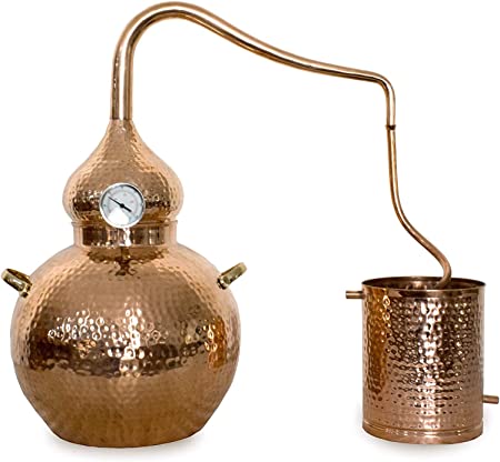 Copper Moonshine Still 5 Gallon - Copper Stills for Distilling Moonshine - Home Brewing Kit