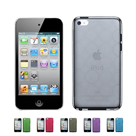 CLEAR Apple iPod Touch 4 4G w/ Cameras ( iPod Touch 4G, iPod Touch 4th Generation) BUBBLE TPU Transparenet Silicone Gel Case Skin Cover   Free Screen Protector