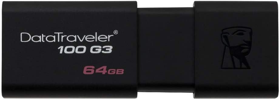 Kingston Digital 64GB 100 G3 USB 3.0 Data Traveler (DT100G3/64GB)